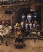 Edwin Lord Weeks The Vase Seller oil painting